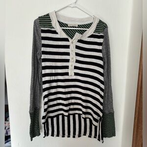 We the free striped thermal